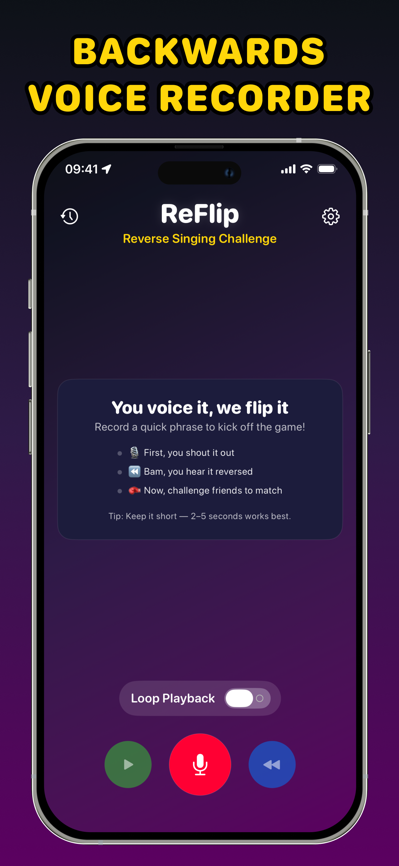ReFlip recording feature